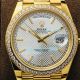 EW Replica Gold Rolex Day Date White Grid Dial Diamond Bezel Watch 40MM (4)_th.jpg